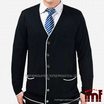 Suéter Preto Moda Idosos Estilo Lazer Tricô Cardigan